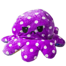Caracatita reversibila din plus, exprima emotii, 20 cm