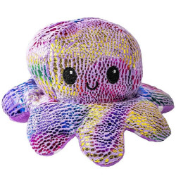 Caracatita reversibila din plus, exprima emotii, 20 cm