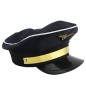 Sapca de capitan, insertie banda aurie, emblema pilot, pentru copii Sapca de capitan, insertie banda aurie, emblema pilot, pentru copii