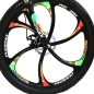 Bicicleta MTB hardtail 26 inch, Shimano 21 viteze, cadru otel, portocaliu-verde, Tornado Phoenix