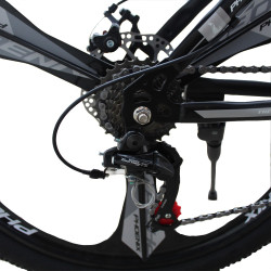 Bicicleta MTB 26 inch, schimbator Shimano 21 viteze, frane pe disc, cadru otel, Tornado