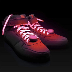 Sireturi luminoase cu LED, 3 moduri de iluminare, 110 x 0.8 cm, textil