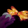 Sireturi luminoase cu LED, 3 moduri de iluminare, 110 x 0.8 cm, textil