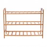 Raft din bambus pentru incaltaminte, 3 nivele, 68.5x51x24 cm, 9-10 perechi