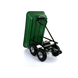 Carucior de gradina, sarcina maxima 300 kg, cupa rabatabila, maner lung cu burete antiderapant