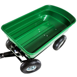 Carucior de gradina, sarcina maxima 300 kg, cupa rabatabila, maner lung cu burete antiderapant