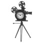 Ceas metal retro, forma camera video cu trepied si 2 role film, dimensiune 30x29x53 cm Ceas metal retro, forma camera video cu trepied si 2 role film, dimensiune 30x29x53 cm