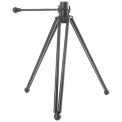Ceas metal retro, forma camera video cu trepied si 2 role film, dimensiune 30x29x53 cm
