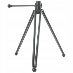 Ceas metal retro, forma camera video cu trepied si 2 role film, dimensiune 30x29x53 cm