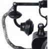 Ceas de masa metalic Telephone Retro, dimensiuni 33x17.5x21.5 cm