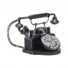 Ceas de masa metalic Telephone Retro, dimensiuni 33x17.5x21.5 cm