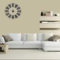 Ceas de perete diametru 70 cm, analog, din metal, afisaj cu cifre romane