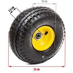 Roata de rezerva pentru carucior de gradina, penumatica, 3.5 inch
