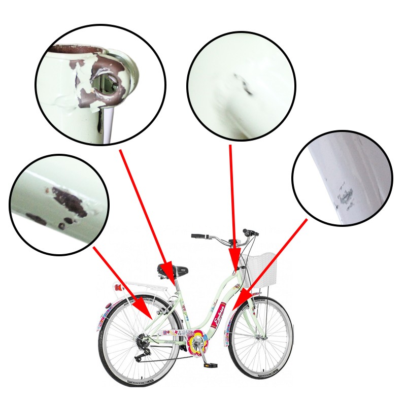 Bicicleta dama, 26 inch, schimbator viteze Power, cadru otel, V-brake, resigilata