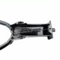 Cric dublu pentru bicicleta, montare centrala, aliaj de aluminiu, picioare antiderapante, negru