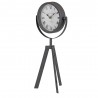 Ceas decorativ de masa, metalic, model vintage, diametru 15 cm