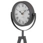Ceas decorativ de masa, metalic, model vintage, diametru 15 cm
