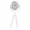 Ceas decorativ de masa, metalic, model vintage, diametru 15 cm