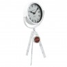 Ceas decorativ de masa, metalic, model vintage, diametru 15 cm