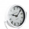 Ceas decorativ de masa, metalic, model vintage, diametru 15 cm
