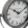 Ceas decorativ de masa, metalic, model vintage, diametru 15 cm