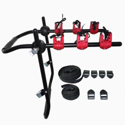 Suport auto pentru 3 biciclete, montare portbagajul masinii, maxim 45 kg