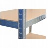 Raft metalic de colt, cu 5 nivele, 180x90x30 cm, sarcina maxima 875 kg