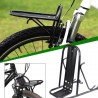 Portbagaj bicicleta, montare pe furca, aluminiu, negru