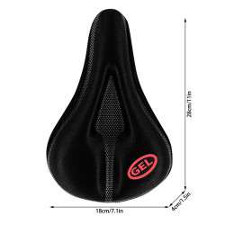 Husa scaun bicicleta, ergonomica, strat silicon si gel, impermeabila, marcaj reflectorizant