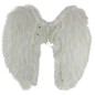 Aripi de inger din pene, 65 cm, costum carnaval, accesoriu sedinta foto, alb Aripi de inger din pene, 65 cm, costum carnaval, accesoriu sedinta foto, alb