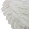 Aripi de inger din pene, 65 cm, costum carnaval, accesoriu sedinta foto, alb