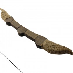 Arc indian 100 cm, cu sageti incluse, teaca lemn si piele