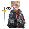 Costum Zorro, capa, sabie si masca, set 3 piese carnval