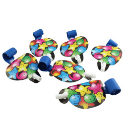 Set accesorii party, pentru 6 persoane, multicolor, 30 piese