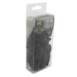 Baloane imprimeu VIP, design elegant, latex, negru-auriu, set 12 bucati