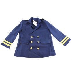 Sacou pilot aviatie, costum copii Halloween, albastru