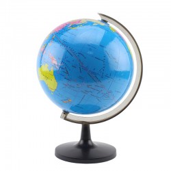 Glob pamantesc cu harta politica, 21.4 cm, limba engleza, suport ABS