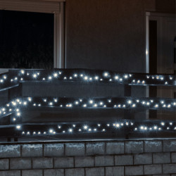 Ghirlanda decorativa cu LED, 500 becuri, lumina statica, lungime ghirlanda 35 m
