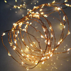 Ghirlanda pentru exterior si interior, protectie IP44, lungime ghirlanda 7.9 m, 80 LED-uri cu cablu subtire