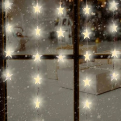 Perdea de lumini cu 50 stelute LED, pentru interior, lungime ghirlanda 1,35 m