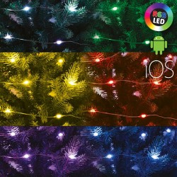 Ghirlanda Smart microLED, 29 moduri functionare, sincronizare pe muzica, Android si iOS, USB