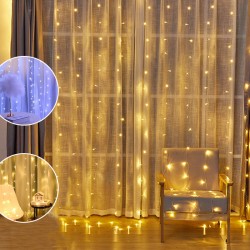 Perdea luminoasa 2x1m, 210 LED-uri cu lumina statica, adaptor IP44