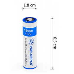 Acumulator Li-Ion 18650, capacitate 8800 mAh, maxim 4.2 V