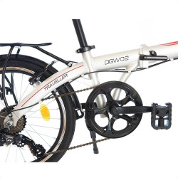 Bicicleta pliabila 20 inch, 7 viteze, schimbator Shimano, cadru aluminiu, portbagaj, Phoenix