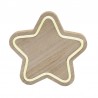 Decor de masa, banda neon-light, din lemn, lumina alb cald