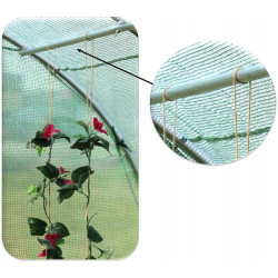 Sera tip tunel 8x3x2 m, cadru metalic, folie PE cu filtru UV4, 10 ferestre