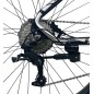 Bicicleta Mountain Bike 27.5 inch, schimbator 27 viteze, cadru aluminiu, frane hidraulice, rosu, Genio