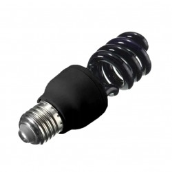 Bec UV 15 W, soclu standard tip E27, putere lumina 850 lm, culoare negru