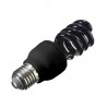 Bec UV 15 W, soclu standard tip E27, putere lumina 850 lm, culoare negru