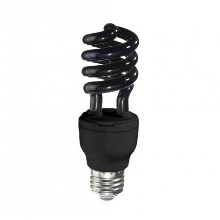 Bec UV 15 W, soclu standard tip E27, putere lumina 850 lm, culoare negru